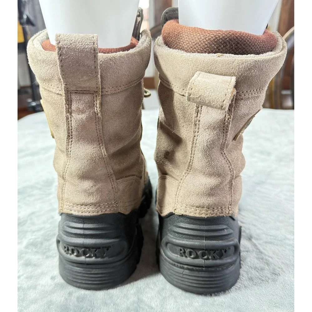 Rocky Boots Womens‎ Size 6 Brown Jasper Trac Insulated Snow Lace Up Winter Warm